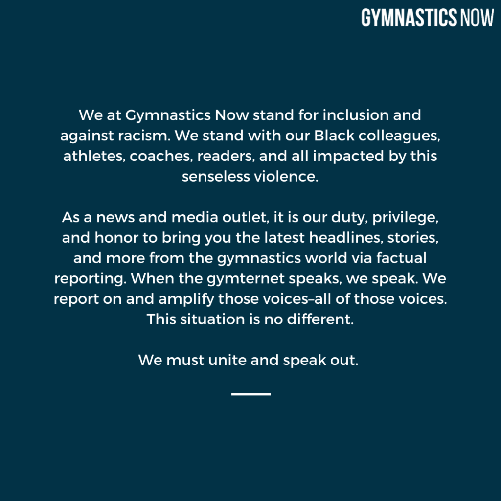 A statement from Gymnastics Now.