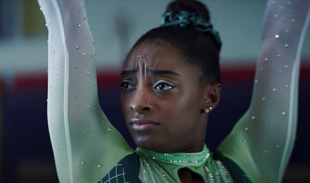 Simone Biles in Uber Eats' "Tonight, I'll Be Eating" campaign.