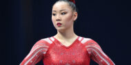 Kara Eaker at the 2021 Olympic Trials for gymnastics.