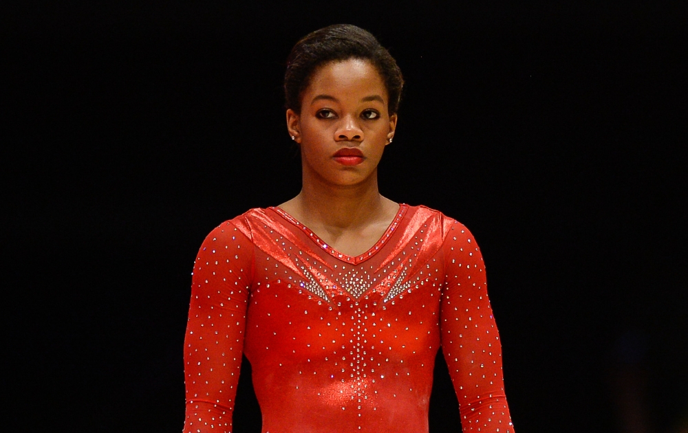 Gabby Douglas, pictured at the 2015 World Artistic Gymnastics Championships.