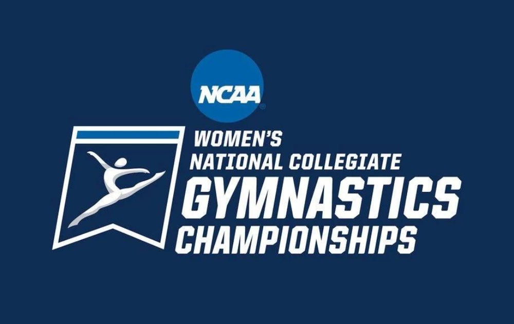 The logo for the 2024 NCAA Women’s Gymnastics Tournament.