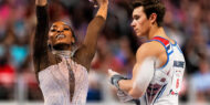 Simone Biles (left) and Brody Malone (right) headline the 2024 USA Gymnastics Olympic Trials.